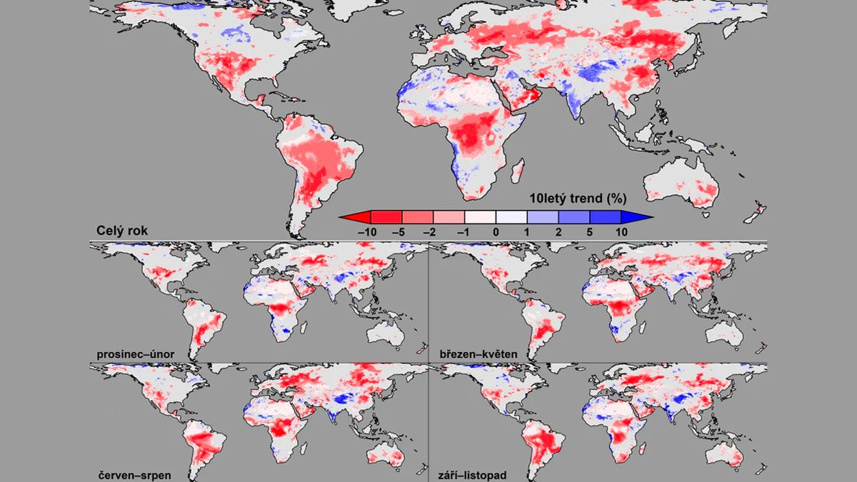 Třetina území světa za posledních 40 let významně vyschla. Sucho se týká i Česka